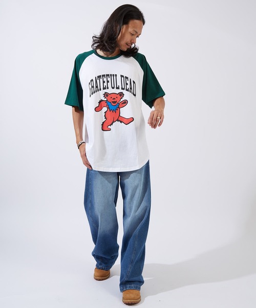 improves(インプローブス)の「【GRATEFUL DEAD】 オーバーサイズ ラグラン 半袖Tシャツ(Tシャツ/カットソー・メンズ・グレー系1/グリーン系/ネイビー系/ブラック系1/ブラック系/ネイビー系1・MEDIUM/X-LARGE/LARGE)」の22枚目の写真