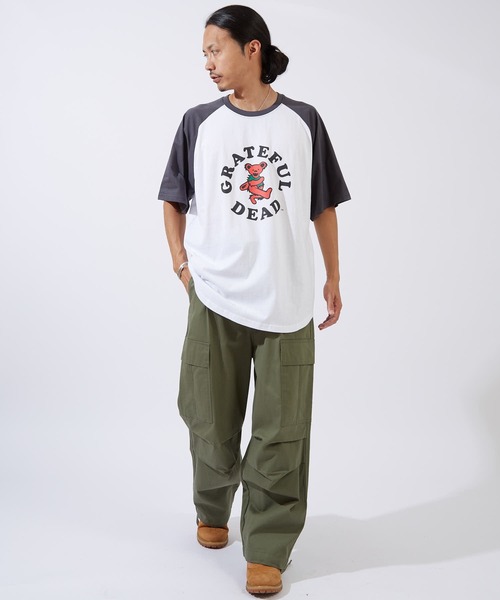 improves(インプローブス)の「【GRATEFUL DEAD】 オーバーサイズ ラグラン 半袖Tシャツ(Tシャツ/カットソー・メンズ・グレー系1/グリーン系/ネイビー系/ブラック系1/ブラック系/ネイビー系1・MEDIUM/X-LARGE/LARGE)」の10枚目の写真