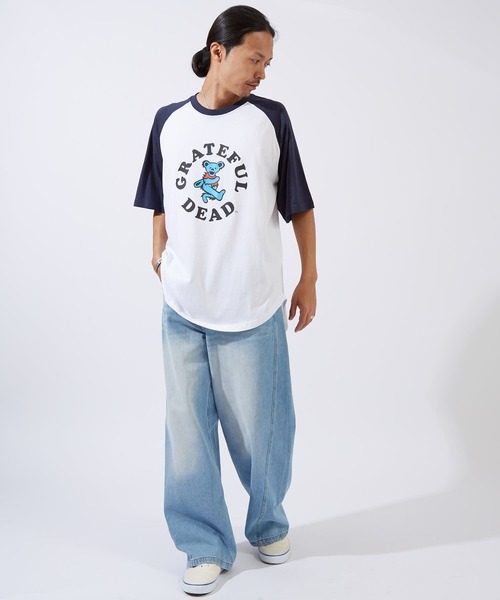 improves(インプローブス)の「【GRATEFUL DEAD】 オーバーサイズ ラグラン 半袖Tシャツ(Tシャツ/カットソー・メンズ・グレー系1/グリーン系/ネイビー系/ブラック系1/ブラック系/ネイビー系1・MEDIUM/X-LARGE/LARGE)」の7枚目の写真