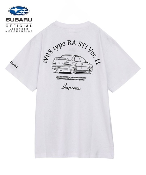 scene(シーン)の「SUBARU スバル WRX type RA STi Ver.Ⅱ 半袖 Tシャツ(Tシャツ/カットソー・メンズ・ブラック/ホワイト・M/L/LL)」の1枚目の写真