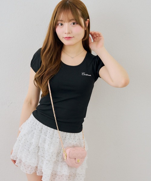 continuer de NICE CLAUP(コンティニューデナイスクラップ)の「後ろリボンパフT(Tシャツ/カットソー・レディース・ホワイト系その他/オフホワイト/ブラック/ブラック系その他・FREE)」の10枚目の写真