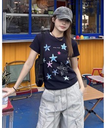 オーシャンポップグラフィックTシャツ