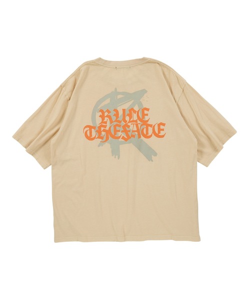 RULE THE FATE(ルールザフェイト)の「RTF R MARKED TEE/RマークTシャツ(Tシャツ/カットソー・メンズ・ベージュ・2/1)」の2枚目の写真