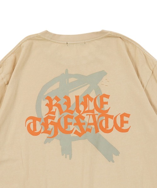 RULE THE FATE(ルールザフェイト)の「RTF R MARKED TEE/RマークTシャツ(Tシャツ/カットソー・メンズ・ベージュ・2/1)」の4枚目の写真