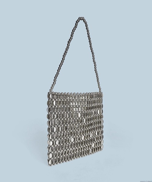 VIBGYOR(ヴィブジョー)の「Liaa/パールビーズ ミニバッグ A18822(ハンドバッグ・レディース・ホワイト/シルバー・FREE)」の5枚目の写真