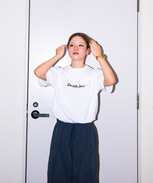 Chocolate Jesus (チョコレートジーザス )の「WATCH MY BACK SS TEE(Tシャツ/カットソー・メンズ・ブラック/ホワイト・MEDIUM/LARGE/SMALL)」の4枚目の写真