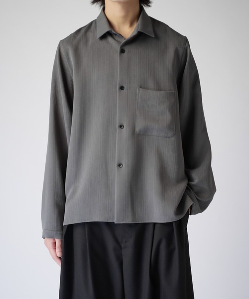 Lui's(ルイス)の「アートピケL/Sシャツ(シャツ/ブラウス・メンズ・チャコールグレー/ブラック・S/M)」の1枚目の写真