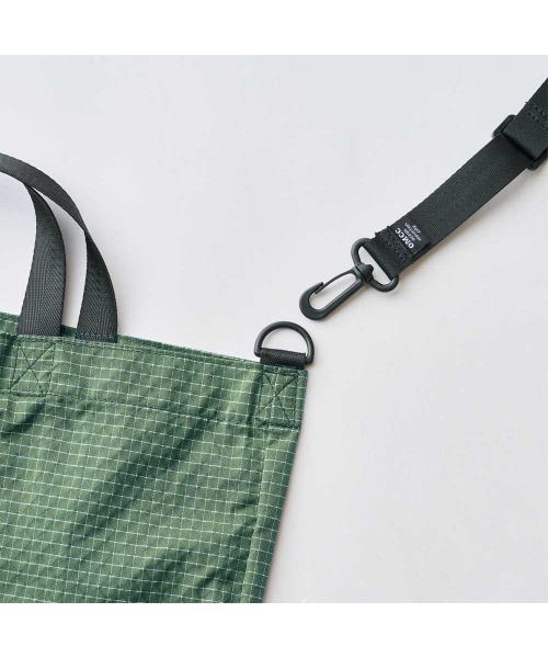 OMCC（オーエムシーシー）の「PK Tote Lattice －PKトート ラティス（トートバッグ・レディース・パープル/グリーン・M）」の6枚目の写真