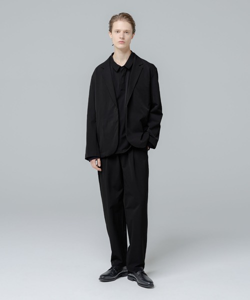 SPU(スプ)の「【セットアップ対応】 多機能素材ナイロン【URBAN FLEXOR】【防しわ、ストレッチ、ウォッシャブル、抗ピリング】 Essential Polo Shirt L/S(ポロシャツ・メンズ・ブラック/チャコール/グレイッシュベージュ/ネイビー・S/M/L/XL)」の5枚目の写真