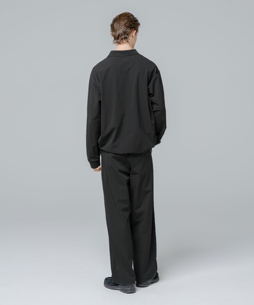 SPU(スプ)の「【セットアップ対応】 多機能素材ナイロン【URBAN FLEXOR】【防しわ、ストレッチ、ウォッシャブル、抗ピリング】 Essential Polo Shirt L/S(ポロシャツ・メンズ・ブラック/チャコール/グレイッシュベージュ/ネイビー・S/M/L/XL)」の14枚目の写真