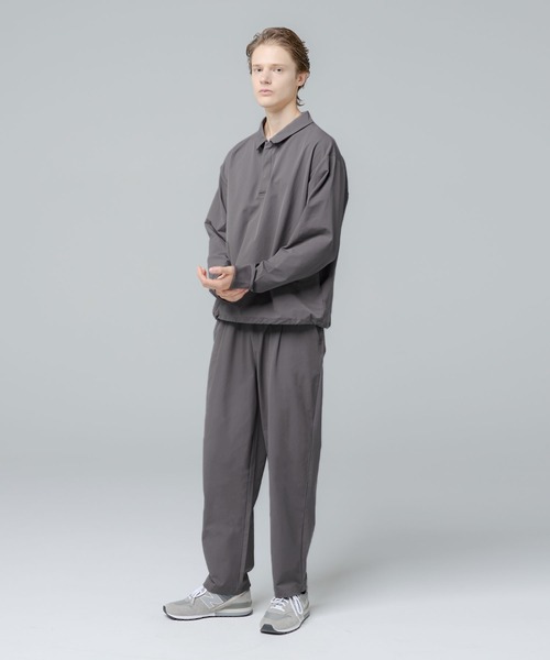 SPU(スプ)の「【セットアップ対応】 多機能素材ナイロン【URBAN FLEXOR】【防しわ、ストレッチ、ウォッシャブル、抗ピリング】 Essential Polo Shirt L/S(ポロシャツ・メンズ・ブラック/チャコール/グレイッシュベージュ/ネイビー・S/M/L/XL)」の21枚目の写真