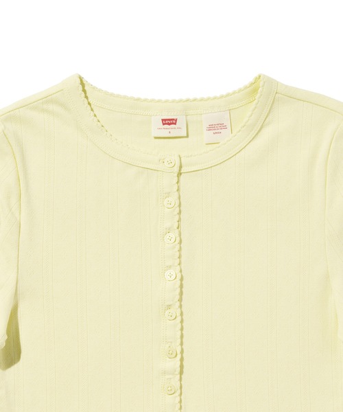 Levi's(リーバイス)の「Levi's/リーバイス DRY GOODS ポインテール ショートスリーブ ヘンリーネックTシャツ(Tシャツ/カットソー・レディース・イエロー・XS/S/M)」の6枚目の写真