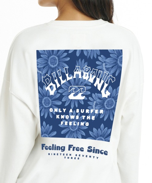 BILLABONG（ビラボン）の「BILLABONG/ビラボン スウェット BG014005（スウェット・レディース・ホワイト×ブルー/ホワイト×ブラウン/ブラック×ホワイト/グレー×サックスブルー・M/L）」の8枚目の写真