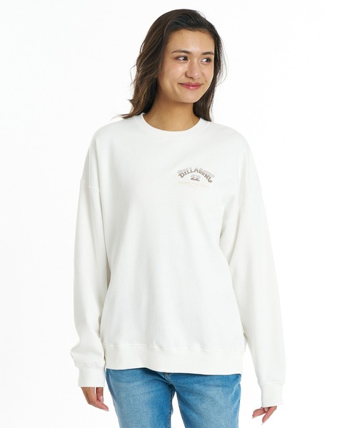 BILLABONG（ビラボン）の「BILLABONG/ビラボン スウェット BG014005（スウェット・レディース・ホワイト×ブルー/ホワイト×ブラウン/ブラック×ホワイト/グレー×サックスブルー・M/L）」の9枚目の写真