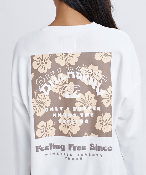 BILLABONG（ビラボン）の「BILLABONG/ビラボン スウェット BG014005（スウェット・レディース・ホワイト×ブルー/ホワイト×ブラウン/ブラック×ホワイト/グレー×サックスブルー・M/L）」の13枚目の写真