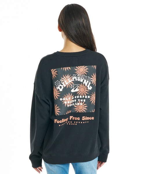 BILLABONG（ビラボン）の「BILLABONG/ビラボン スウェット BG014005（スウェット・レディース・ホワイト×ブルー/ホワイト×ブラウン/ブラック×ホワイト/グレー×サックスブルー・M/L）」の17枚目の写真