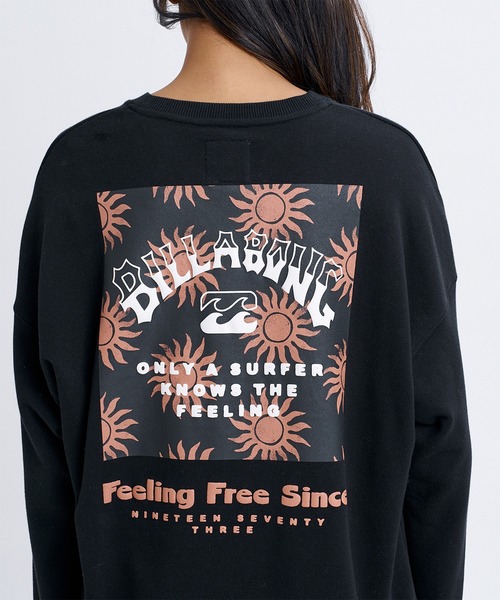 BILLABONG（ビラボン）の「BILLABONG/ビラボン スウェット BG014005（スウェット・レディース・ホワイト×ブルー/ホワイト×ブラウン/ブラック×ホワイト/グレー×サックスブルー・M/L）」の19枚目の写真