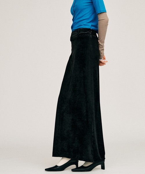 PRANK PROJECT(プランクプロジェクト)の「【2026Autumn Pre-Order】ベロアペンシルロングスカート / Velour Pencil Long Skirt(スカート・レディース・アイボリー/ブラウン/ブラック・38/36)」の16枚目の写真