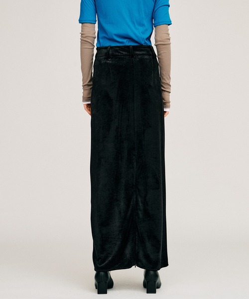PRANK PROJECT(プランクプロジェクト)の「【2026Autumn Pre-Order】ベロアペンシルロングスカート / Velour Pencil Long Skirt(スカート・レディース・アイボリー/ブラウン/ブラック・38/36)」の17枚目の写真