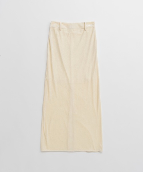 PRANK PROJECT(プランクプロジェクト)の「【2026Autumn Pre-Order】ベロアペンシルロングスカート / Velour Pencil Long Skirt(スカート・レディース・アイボリー/ブラウン/ブラック・38/36)」の20枚目の写真