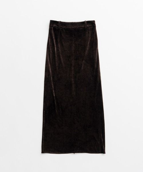 PRANK PROJECT(プランクプロジェクト)の「【2026Autumn Pre-Order】ベロアペンシルロングスカート / Velour Pencil Long Skirt(スカート・レディース・アイボリー/ブラウン/ブラック・38/36)」の19枚目の写真