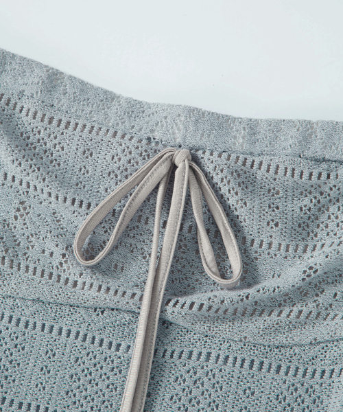 ASON（アズオン）の「WAVY LACE TOP / LIGHT BLUE（その他トップス・レディース・その他・FREE）」の4枚目の写真