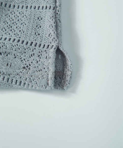 ASON（アズオン）の「WAVY LACE TOP / LIGHT BLUE（その他トップス・レディース・その他・FREE）」の6枚目の写真