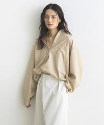 裾ドロストロングスリーブスクエアシャツ