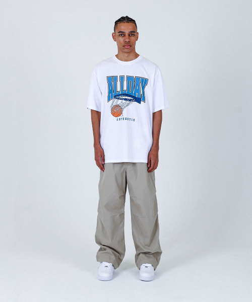 ALL DAY HOOPS(オールデイフープス)の「オールデイビロゴバンファルティホワイト(Tシャツ/カットソー・メンズ・その他・3/2/1/WOMENS)」の2枚目の写真