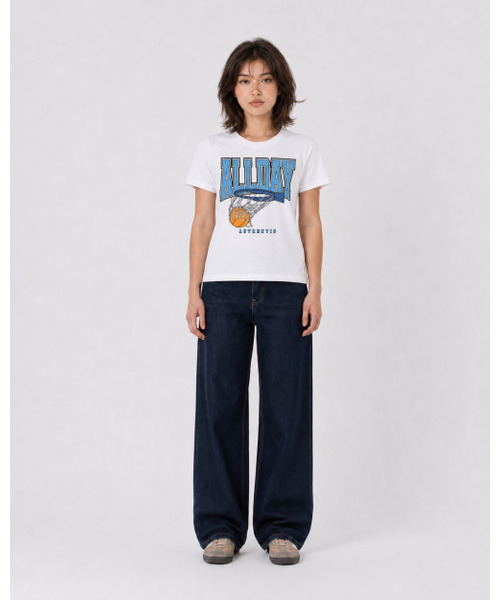 ALL DAY HOOPS(オールデイフープス)の「オールデイビロゴバンファルティホワイト(Tシャツ/カットソー・メンズ・その他・3/2/1/WOMENS)」の4枚目の写真
