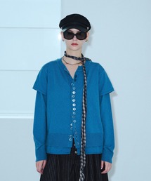 seyto（セイト）の「Asymmetry multi-button layered cardigan / アシメントリーマルチボタンカーディガン（カーディガン/ボレロ）」