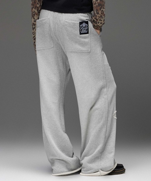 X-girl(エックスガール)の「LAYERED DISTRESSED SWEATPANTS(スウェットパンツ・レディース・アッシュ/ブラック・S/M)」の3枚目の写真