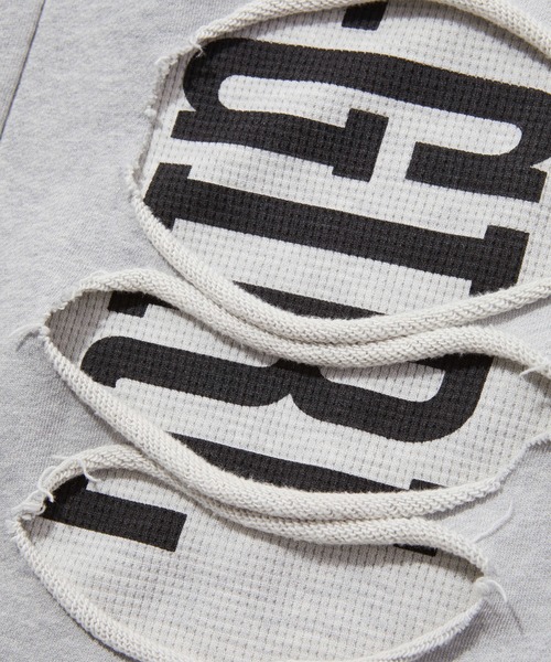 X-girl(エックスガール)の「LAYERED DISTRESSED SWEATPANTS(スウェットパンツ・レディース・アッシュ/ブラック・S/M)」の21枚目の写真