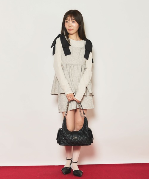 archives(アルシーヴ)の「【SET UP対応】ツイードショートパンツ(その他パンツ・レディース・ブラック/アイボリー・MEDIUM)」の11枚目の写真