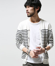 NANO universe | トリプルヤーンコットンボーダーCD(カーディガン/ボレロ)