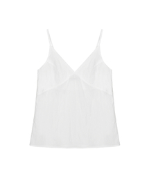 V-NECK SLEEVELESS TOP_IVORY