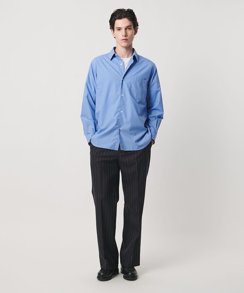 UNITED ARROWS（ユナイテッドアローズ）の「カリビアーナミルズ ポプリン レギュラーカラーシャツ（シャツ/ブラウス・メンズ・ライトブルー/ホワイト・L/M/S/XL）」の12枚目の写真