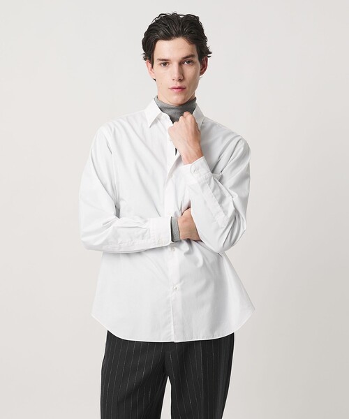 UNITED ARROWS（ユナイテッドアローズ）の「カリビアーナミルズ ポプリン レギュラーカラーシャツ（シャツ/ブラウス・メンズ・ライトブルー/ホワイト・L/M/S/XL）」の13枚目の写真