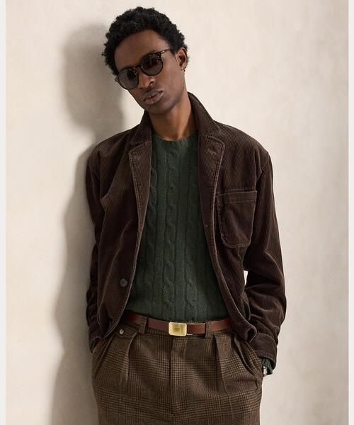 ポロラルフローレン　メンズ　テーラードジャケット　キャメル　Lサイズ　本切羽 POLO RALPH LAUREN｜ポロ ラルフ ローレンのテーラードジャケット通販