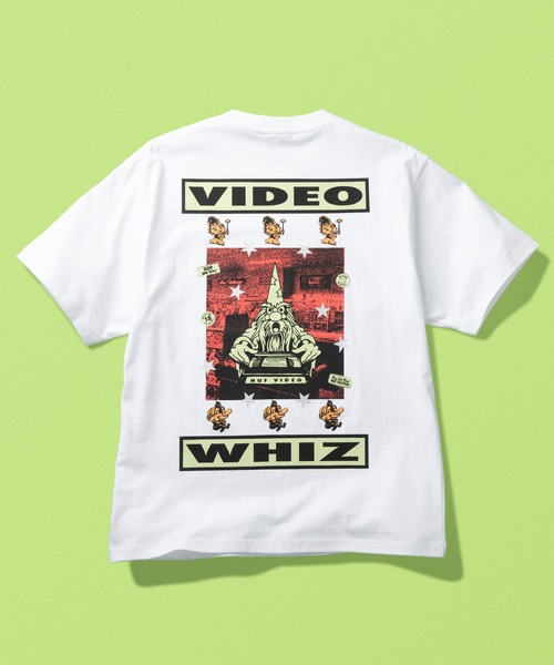 HUF(ハフ)の「VIDEO GENIE TEE(Tシャツ/カットソー・メンズ・ホワイト/ブラック・XL/L/S/M/XXL)」の1枚目の写真