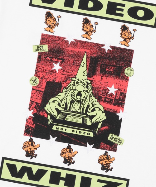 HUF(ハフ)の「VIDEO GENIE TEE(Tシャツ/カットソー・メンズ・ホワイト/ブラック・XL/L/S/M/XXL)」の8枚目の写真