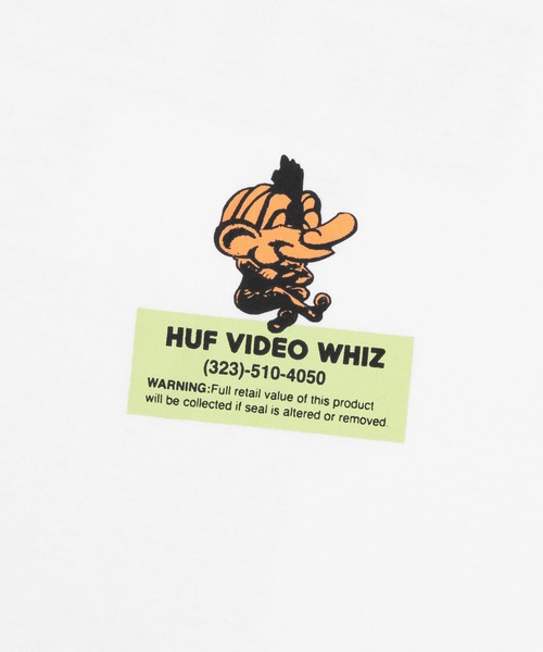 HUF(ハフ)の「VIDEO GENIE TEE(Tシャツ/カットソー・メンズ・ホワイト/ブラック・XL/L/S/M/XXL)」の3枚目の写真