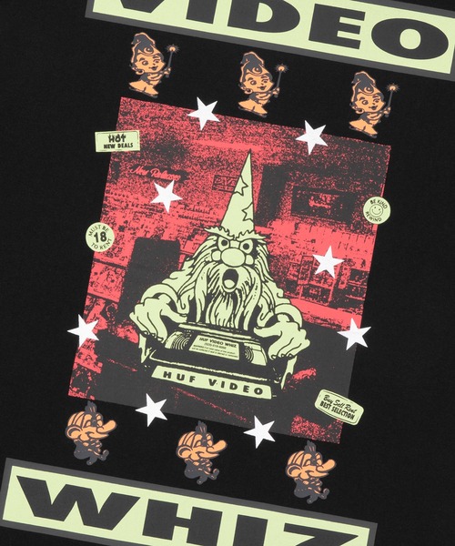 HUF(ハフ)の「VIDEO GENIE TEE(Tシャツ/カットソー・メンズ・ホワイト/ブラック・XL/L/S/M/XXL)」の4枚目の写真