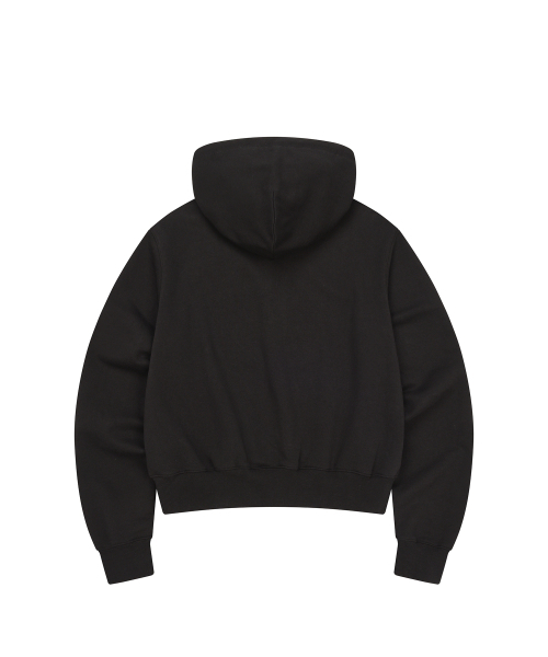 LMR(エルエムアール)の「キャットシンボルパッチワーククロップフードジップアップBLACK(パーカー・レディース・ブラック・LARGE/SMALL/MEDIUM)」の3枚目の写真