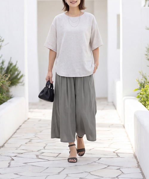 STYLE DELI(スタイルデリ)の「シュワシュワ涼感スカート見えパンツ(その他パンツ・レディース・ブラック/ストーン・FREE)」の11枚目の写真