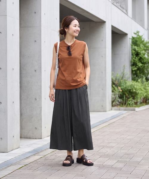 STYLE DELI(スタイルデリ)の「シュワシュワ涼感スカート見えパンツ(その他パンツ・レディース・ブラック/ストーン・FREE)」の16枚目の写真