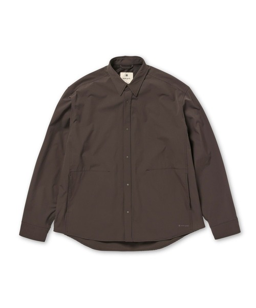 Snow Peak(スノーピーク)の「Snow Peak / Water-Repellent Stretch Shirt 撥水加工ストレッチシャツ(シャツ/ブラウス・メンズ・ブラック/アイボリー/ダークブラウン・S/M/L/XL)」の17枚目の写真