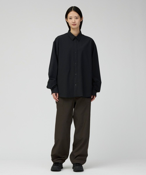 Snow Peak(スノーピーク)の「Snow Peak / Water-Repellent Stretch Shirt 撥水加工ストレッチシャツ(シャツ/ブラウス・メンズ・ブラック/アイボリー/ダークブラウン・S/M/L/XL)」の5枚目の写真