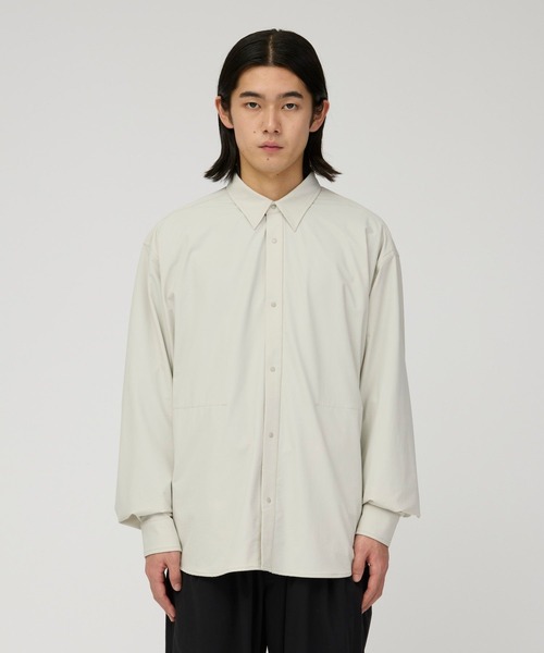 Snow Peak(スノーピーク)の「Snow Peak / Water-Repellent Stretch Shirt 撥水加工ストレッチシャツ(シャツ/ブラウス・メンズ・ブラック/アイボリー/ダークブラウン・S/M/L/XL)」の8枚目の写真