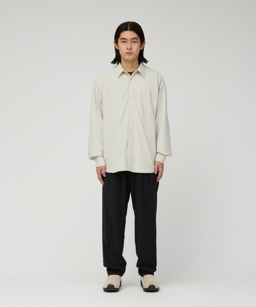 Snow Peak(スノーピーク)の「Snow Peak / Water-Repellent Stretch Shirt 撥水加工ストレッチシャツ(シャツ/ブラウス・メンズ・ブラック/アイボリー/ダークブラウン・S/M/L/XL)」の4枚目の写真